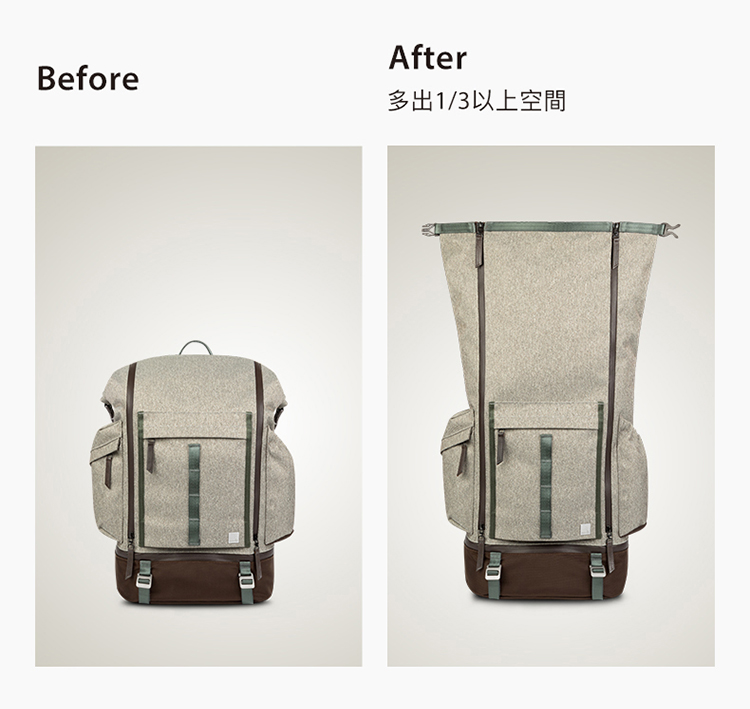 moshi Captus 捲蓋式後背包牛仔藍 - Hami Point品牌館