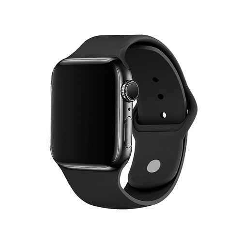 Apple Watch 42/44/45/49mm 錶帶(矽膠)-黑色 - Hami品牌館